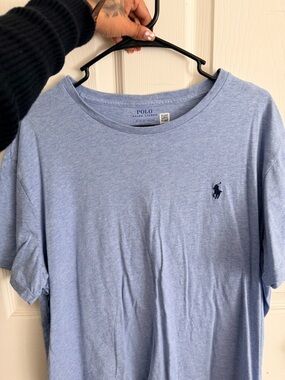 Polo Ralph Lauren Light Blue Crewneck Tee with Pony Logo